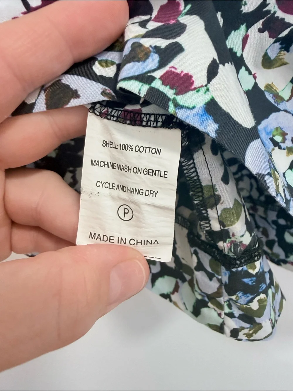 Marie Oliver Floral Ruffle Long-Sleeve Top - Black/White Multicolor